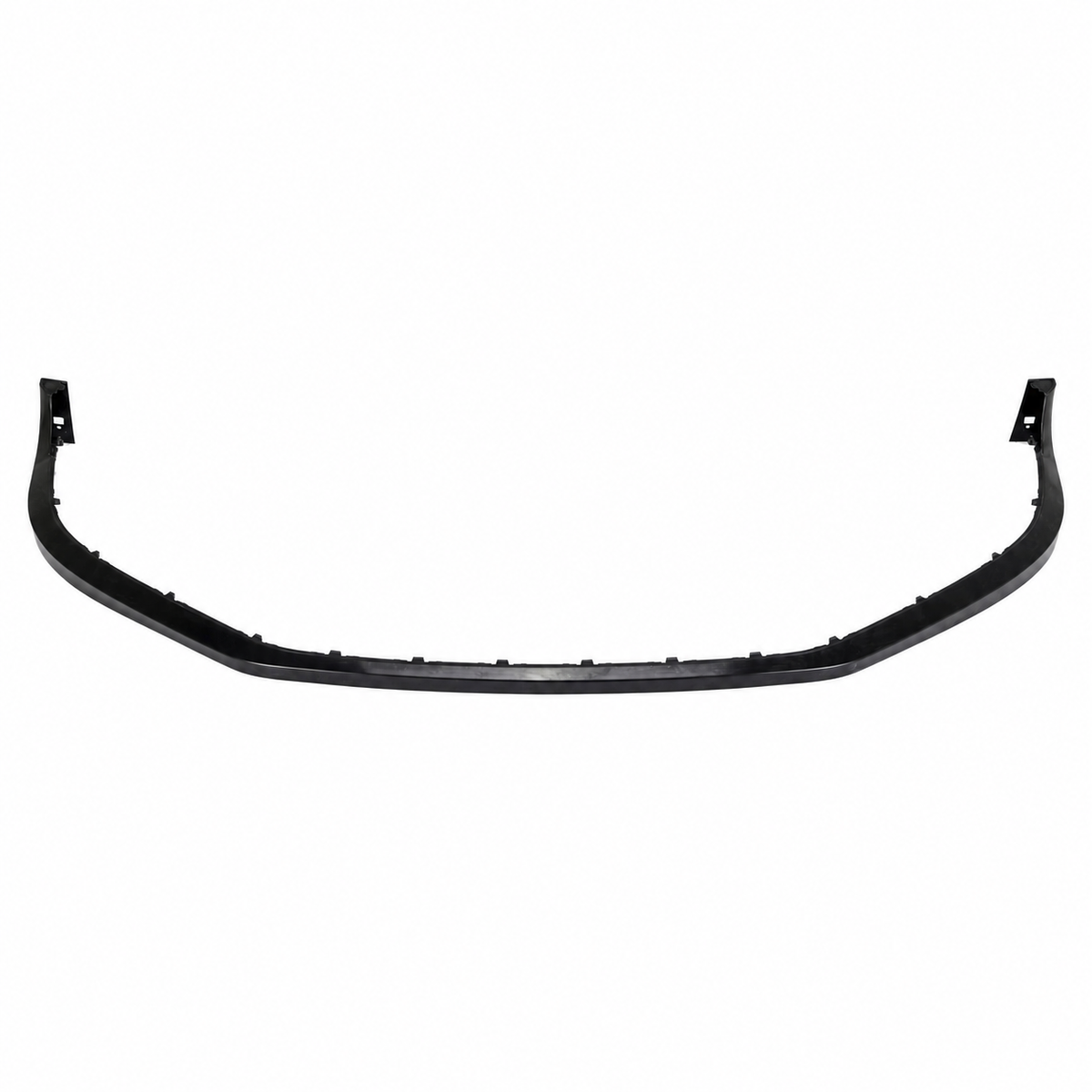 Porsche Motorsport 991.2 GT3 Cup front lip spoiler in black, full front view on white background